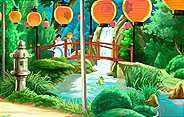 Im Bild: Lilli und Hektor mit Aiko in dessen Wasserfall Holodeck.