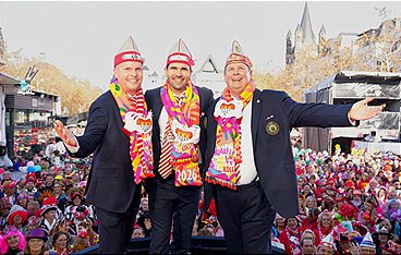 Proklamation des Kölner Dreigestirns 2026