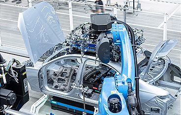 Luxuslimousinen aus der Hightech-Fabrik